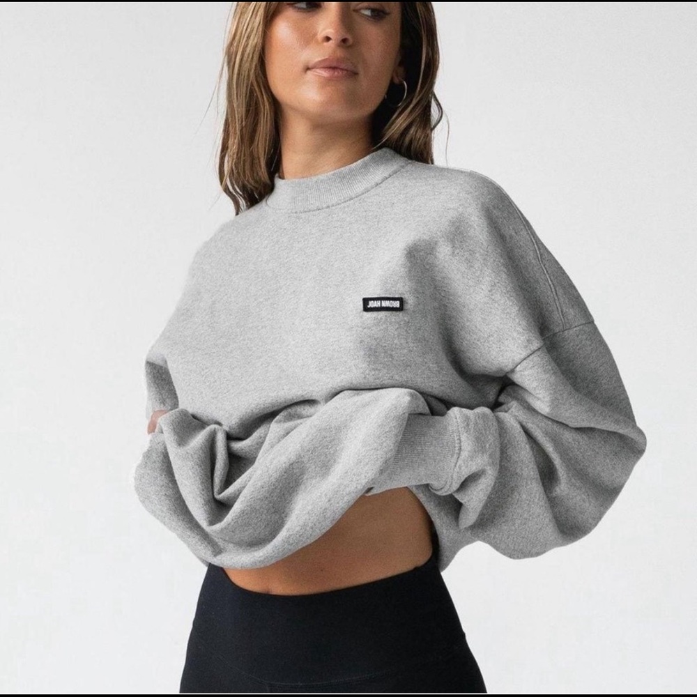 Joah Brown Classic Crew Pullover Classic Gray